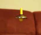 A flying spinning top